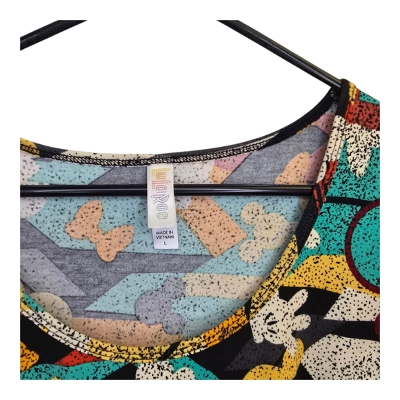 LuLaRoe Disney Mickey Mouse Top Size Large Multi Colored - Picture 3 of 10